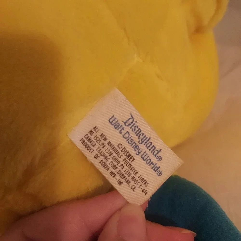 Vintage Disney The Little Mermaid - Flounder Stuffed Animal Fish Plush